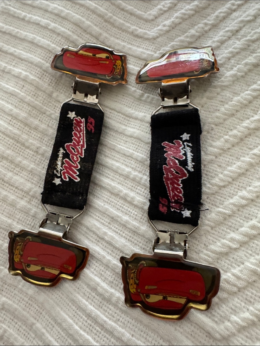 Red Lightning Car Clip-On Accessory for Men
